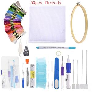 Aiguilles à couture <span class=keywords><strong>magique</strong></span>, ensemble d'outils pour le bricolage, couture, couture, <span class=keywords><strong>point</strong></span> <span class=keywords><strong>de</strong></span> <span class=keywords><strong>croix</strong></span>, 50 couleurs, 10 pièces - Product Image 2