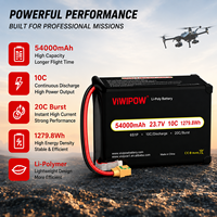 Pin LiPo Drone OEM 54000mAh 6S 23.7V 10C xả cao, dành cho máy bay không người lái nông nghiệp, có đầu nối tùy chỉnh