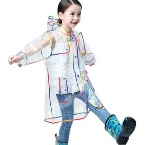 Bambini Impermeabile Bambini Personalizzate Trasparente Impermeabile Con Cappuccio Outdoor Touring Cappotto di Pioggia