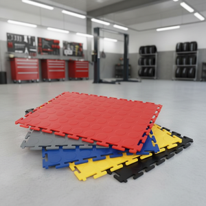 Dalles de sol en PVC à emboîtement, sol de garage haute résistance, capacité de charge élevée, sol d'entrepôt, sol d'atelier - Product Image 2