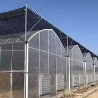 Serre Multispan au meilleur prix Structure en acier galvanisé à chaud Serre agricole personnalisée de grande taille de qualité supérieure