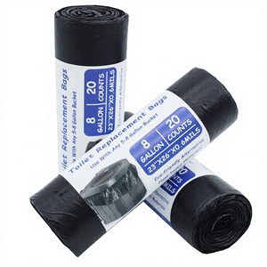 Kangle Wholesale Custom Size Black LDPE PE Drawstring Garbage Bag Heavy Duty Leak Proof Household <b>Kitchen</b> Trash Bag - Product Image 4