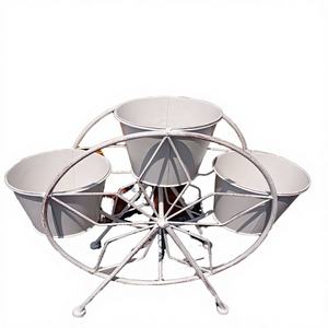 Pots à fleurs en fer décoratifs pour balcon et cour, articles divers pour le jardinage au sol - Product Image 4