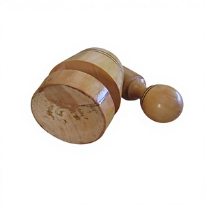 Wooden Mortar Pestle Set Handcrafted Durable Eco-Friendly <b>Herb</b> Spice <b>Grinder</b> Manual Food Grade Wood Bowl Matching Pestle Hand - Product Image 3