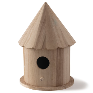 Nichoir à oiseaux en bois transfrontalier, nichoir extérieur, mangeoire pour oiseaux, maison à oiseaux à assembler, design moderne, démontable, gravé - Product Image 1