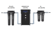 Système de filtration d'eau déionisée avec RO4000G + DI, conception à visser et à verrouiller, osmose inverse, lavage de voiture, nettoyage de fenêtres, nettoyage de bâtiments