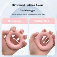 Anillo de Agarre de Silicona Ajustable para Ejercicios de Fuerza de Brazos, Entrenador de Dedos y Antebrazos, Expansor Carpal para Gimnasio y Fitness
