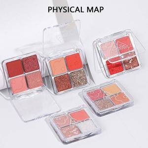 Высокое качество 4 вида цветов палитры теней для век минеральный краситель, защита от воды, Длительное Действие, палитра теней для век - Product Image 3