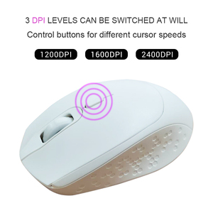 Máy tính để bàn văn phòng máy tính xách tay BT 3.0 yên tĩnh siêu mỏng không dây chuột quang 3dpi tùy chọn - Product Image 3