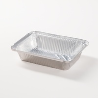 Barquettes alimentaires rectangulaires jetables multifonctionnelles de 1000 ml (38 oz) en aluminium pour plats à emporter
