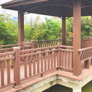 SHENGCHENG DIY Customizable WPC Outdoor Balustrades New Contemporary Design Eco-Friendly Anti-UV Decking - Product Image 3