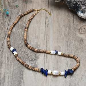 Collar <span class=keywords><strong>de</strong></span> Gargantilla con cuentas <span class=keywords><strong>de</strong></span> Maasai pequeño Natural bohemio tradicional colorido africano hecho a mano Acero inoxidable <span class=keywords><strong>perla</strong></span> <span class=keywords><strong>bodas</strong></span> <span class=keywords><strong>regalos</strong></span> - Product Image 4