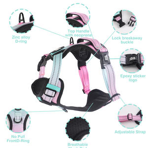 Harness Anjing Oxford Berkualitas Tinggi, Reflektif untuk Keamanan di Malam Hari, Harness Mewah untuk Anjing Ukuran Kecil dan Sedang - Product Image 3