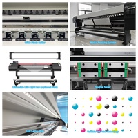 Penjualan langsung pabrik 320cm 55 sqm/h gulungan besar pencetak tinta uv untuk cetak di kertas dinding spanduk Film kulit kanvas vinil