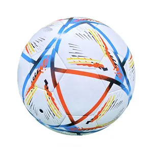 Custom stitched soccer ball, size 45 traingame soccer ball, polyvinyl chloride polyurethane soccer ball