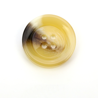 Stock de fábrica Atmósfera Beige Patrón de onda de agua Redondo 4 agujeros Punto Botones de resina para ropa