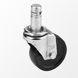 Fabrik 3 Zoll Industrie-Roller Drehbogenbohrer Loch Ruder Kunststoff Einkaufswagen Räder - Product Image 6