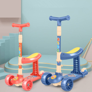 Neuer hochwertiger Griff Dreirad Flash Balance Fahrrad Blinkendes Rad Kind Kinder Kick <span class=keywords><strong>Scooter</strong></span> - Product Image 4