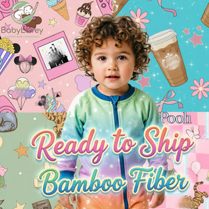 Babylovey Stokta Düşük Minimum Sipariş Adedi Hemen Teslim Bambu Yazlık Giyilebilir Yumuşak Nefes Alabilen Pijamalar Bambu Bebek Tulumu Bebekler İçin Gecelik - Product Image 1