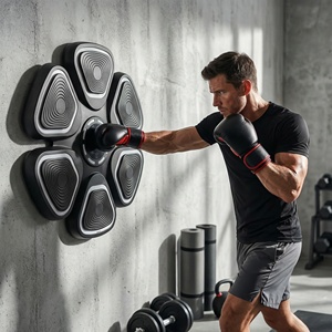 <span class=keywords><strong>Équipement</strong></span> <span class=keywords><strong>de</strong></span> fitness à domicile pour adultes, version améliorée, avec machine <span class=keywords><strong>de</strong></span> <span class=keywords><strong>boxe</strong></span> dotée <span class=keywords><strong>de</strong></span> musique Bluetooth et réglage du poids du cible lumineuse - Product Image 2