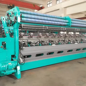 Oil immersed low noise single bed shading net warp knitting machine