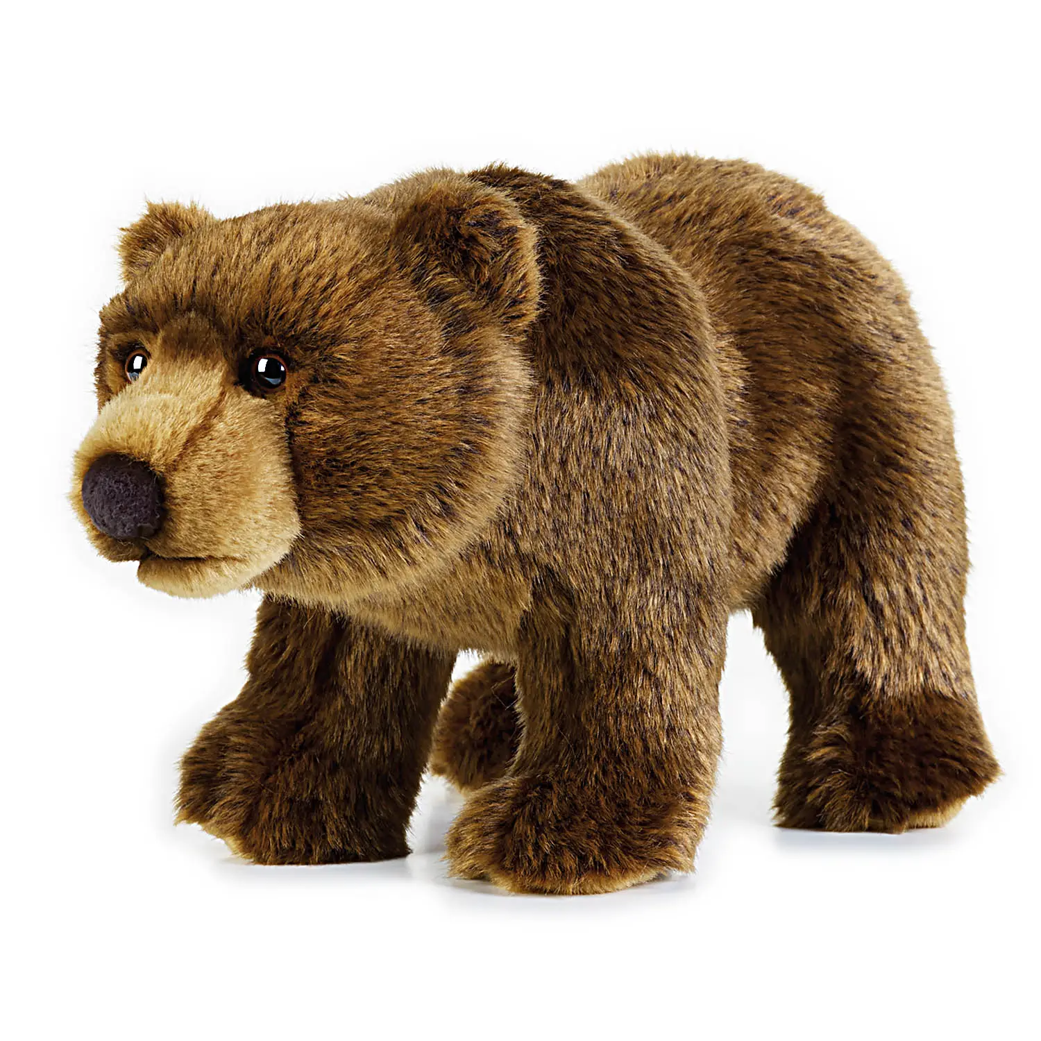 Juguete de peluche de oso grizzly de algodón Pp suave animal de Vida Silvestre realista personalizado de fábrica