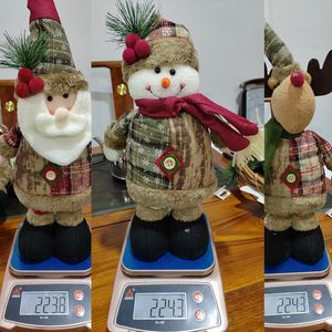 Poupée télescopique de Noël Père Noël Bonhomme de neige Élan pour décorations de vitrine d'hôtel et de centre commercial - Product Image 5