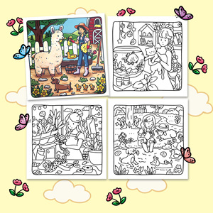 <span class=keywords><strong>Libro</strong></span> para Colorear de la Serie de Cocodrilos Adorables de Comedy Days, para Niños, con Encuadernación Perfecta, Ideal para Venta Transfronteriza - Product Image 3