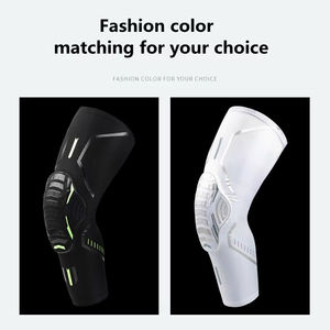 Protège-tibia en élasthanne avec logo personnalisé pour hommes et femmes, protège-tibia de compression pour le basket-ball, le volley-ball et le mollet - Product Image 2