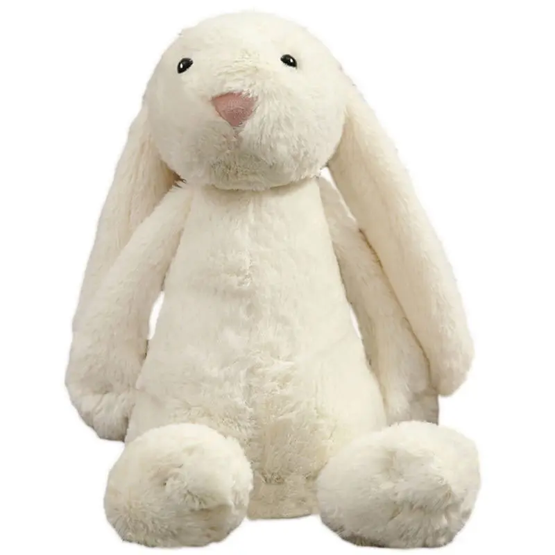 Competitive price solid colors cute rabbit plush toys soft bunny stuffed animal toy