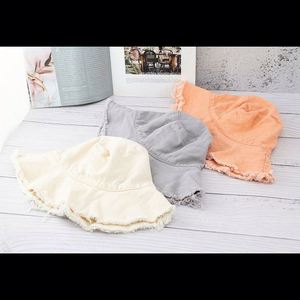 Custom Logo 3D Embroidery Summer Fisherman Sun <b>Hat</b> Foldable Frayed Brim Washed Cotton Canvas Bucket <b>Hat</b> <b>for</b> Men Casual Denim - Product Image 4