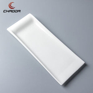 Grande rettangolo moderno stoviglie in ceramica in porcellana piatto da portata e bistecca per il servizio di ristorazione - Product Image 2