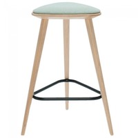 Tabourets de bar modernes en bois massif de hêtre, design de meubles de bar, siège souple, tabourets de bar hauts