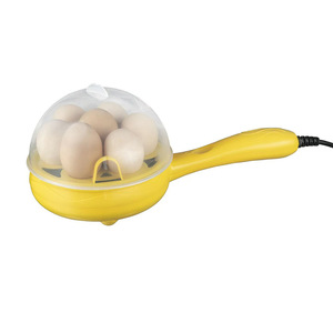 Poêle antiadhésive pour faire frire les œufs, appareil électrique pour petit-déjeuner 3 en 1 avec couvercle pour faire frire, cuire à la vapeur les œufs et les crêpes - Product Image 2