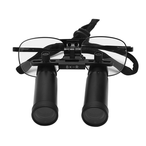 Loupes chirurgicales à cadre métallique 8X Loupe de traitement dentaire Loupes médicales en option outils de dentiste chirurgical clinique buccale - Product Image 1