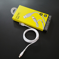 Kabel Data USB 2.4A Berkualitas Tinggi Portabel 1M Micro USB V8 Kabel Pengisian Cepat untuk Ponsel Android Universal