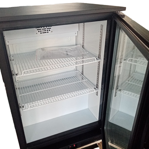 Tủ Lạnh Quán <span class=keywords><strong>Bar</strong></span> Mini Thiết Kế Phía Sau Sang Trọng Tủ Lạnh Đồ Uống Cửa Trượt Màu Đen Tủ Lạnh Mini 126L - Product Image 4