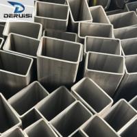 Tubo de Acero Cuadrado de Tamaño Estándar Directo de Fábrica para la Producción de Marcos de Puertas y Ventanas