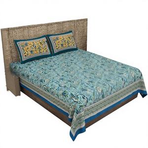 ผ้าปูที่นอนผ้าฝ้ายเกรดพรีเมียมพิมพ์ลายคุณภาพดีที่สุด ขายดีอันดับต้นๆ ปรับแต่งได้ พร้อมปลอกหมอน 2 ใบ 300 เส้นด้าย  เป็นมิตรกับสิ่งแวดล้อม ขายส่ง - Product Image 1