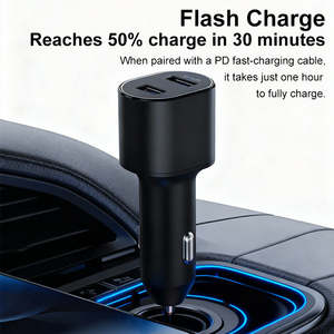 Type-C adapter USB-C origineel PD 45W 15W dubbele USB adaptief voor Samsung snellader S23 S25 S24 Ultra Z Fold <span class=keywords><strong>2</strong></span> <span class=keywords><strong>3</strong></span> 4 autolader - Product Image 2