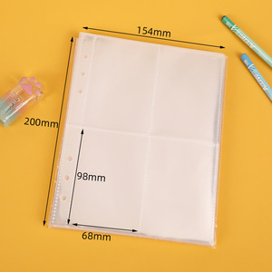 Carpeta Personalizada con Logotipo, PVC, A5/A6, con Cierre, 4 Bolsillos, Transparente, con 6 Anillas, para Planificador, Cuaderno, Tarjetas Fotográficas Kpop - Product Image 2