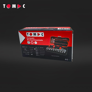 Tomac 39pcs螺丝刀和钻头插座通用工具棘轮插座专业维修手工具套装盒 - Product Image 6