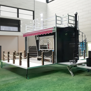 Casa contenitore di lusso per il ristorante Bar e Fast Food Design <span class=keywords><strong>in</strong></span> <span class=keywords><strong>acciaio</strong></span> prefabbricato per uso ristorante Fast Food - Product Image 1