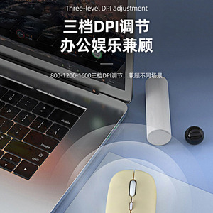 Ratón inalámbrico de modo dual, 2,4 GHz, Bluetooth, autorecargable, ergonómico, para oficina, negocios, juegos, uso en escritorio - Product Image 4