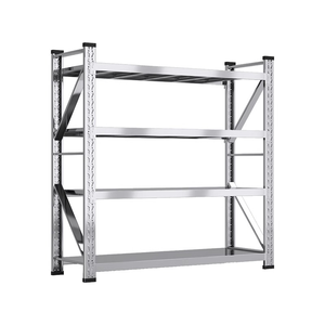 מדפי תצוגה מסחריים לסופרמרקט, מדפי אחסון תעשייתיים ניתנים לערום, מדף נירוסטה 201 למחסן - Product Image 6