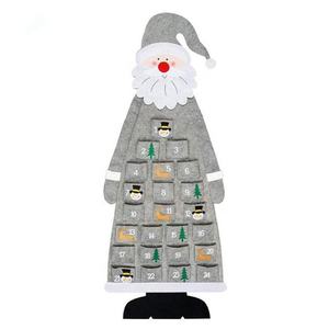 Calendario colgante <span class=keywords><strong>de</strong></span> <span class=keywords><strong>fieltro</strong></span> para navidad, regalos <span class=keywords><strong>de</strong></span> Navidad, 24 días, gran oferta - Product Image 3