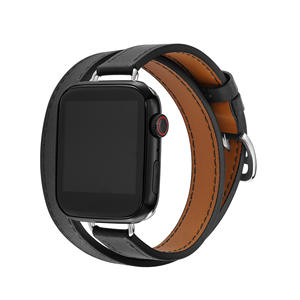 <span class=keywords><strong>Correa</strong></span> de Cuero de Doble Vuelta para <span class=keywords><strong>Apple</strong></span> <span class=keywords><strong>Watch</strong></span>, 40mm, 41mm, 45mm, 42mm, 44mm, Serie 10, 9, 8, 7, 6, <span class=keywords><strong>Se</strong></span>, 5, para Iwatch 6, 46mm - Product Image 6