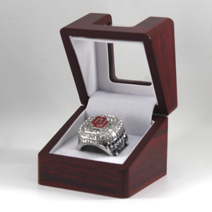 Bague <span class=keywords><strong>de</strong></span> championnat <span class=keywords><strong>de</strong></span> rugby <span class=keywords><strong>de</strong></span> la Big 12 League, Oklahoma Sooners, en alliage personnalisé, hip-hop, vente en gros, 2015 - Product Image 5