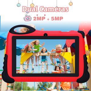 Tablette éducative pour enfants C Idea Eye-care 7 pouces, version Android WiFi, résistante aux chutes, rouge, avec design de dessin animé pour enfants (Girafe) - Product Image 6