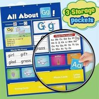 Tabla de Pared Educativa Personalizada Hecha a Mano, Tabla de Bolsillo para Aprender el Alfabeto, Juego de Letras, Unisex, para Niños Pequeños/Niños, Poliéster/Nailon